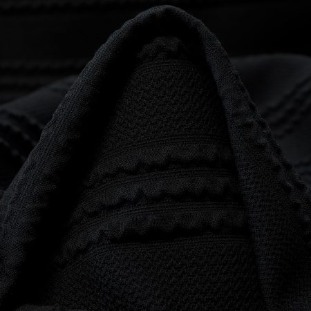 Jacquard, Viscose Blend, Tone on Tone, Raven Black