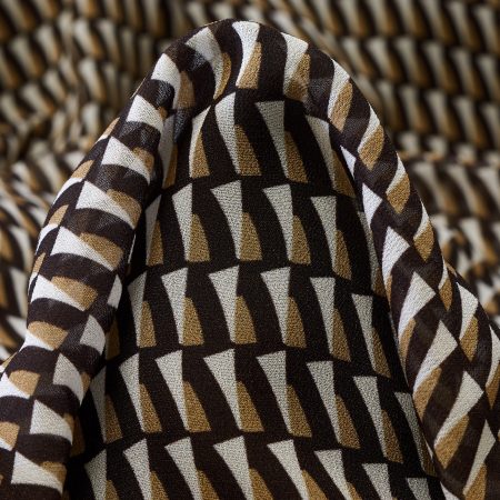 Crêpe, Viscose, Printed, Macchiato&Raven Black