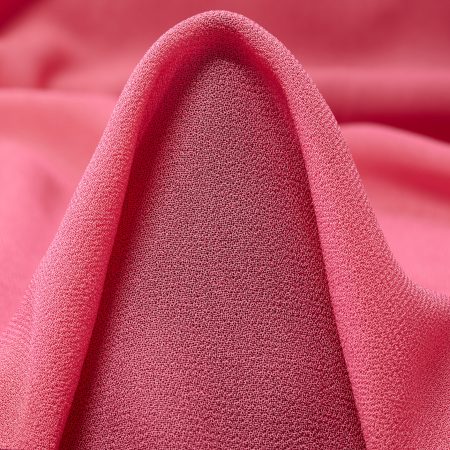 Crêpe, Viscose, Strawberry Pink