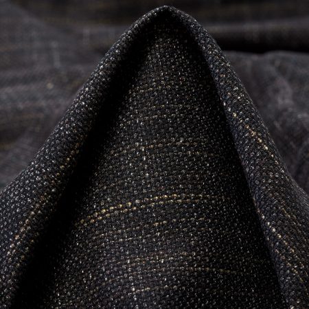 Virgin Wool, Cotton, Linen, Black Coffee