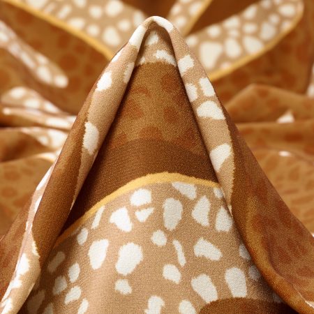 Single Jersey, Printed, Animal, Hazelnut