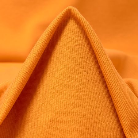 Rib Jersey, Cotton Elastic, Apricot