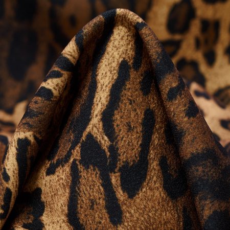 Crêpe, Animal, Elastic, Praline&Raven Black