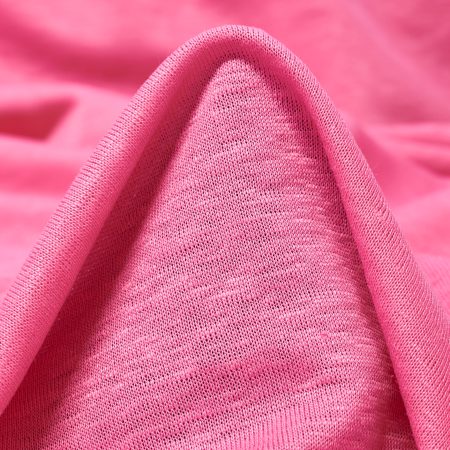Single Jersey, Linen, Pink Lemonade