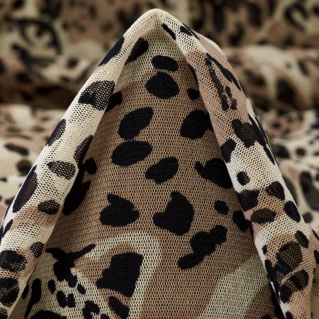 Mesh, Polyamid, Printed, Safari