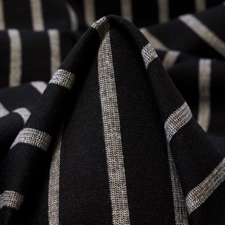 Jacquard, Jersey, Viscose, Kit&Raven Black