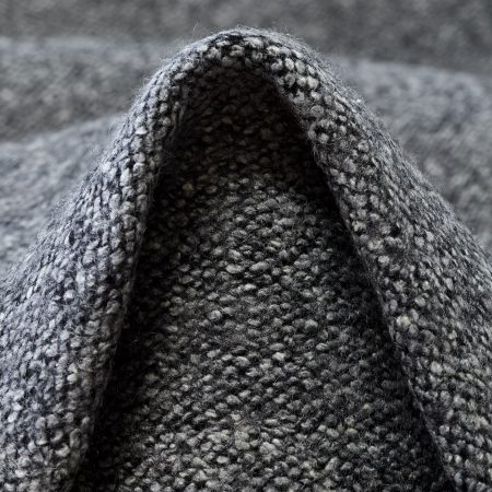 Bouclé, Double, Wool Blend, Charcoal Gray
