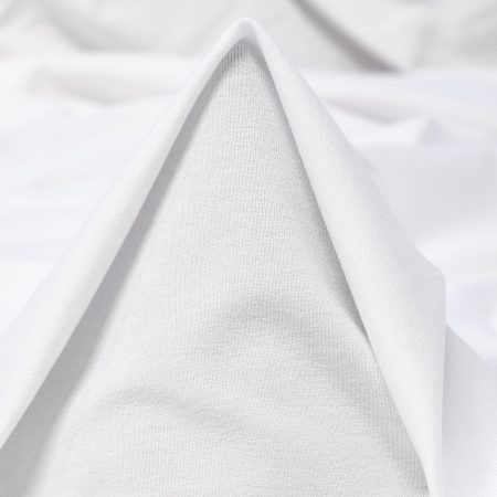 Single Jersey, Viscose, Elastic, Brilliant White
