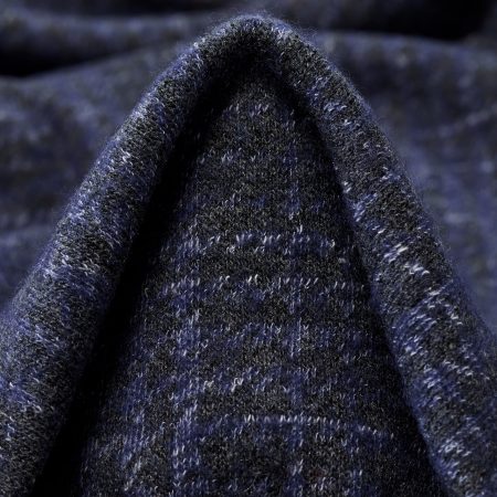 Jacquard, Jersey, Houndstooth, Steeple Gray&True Blue