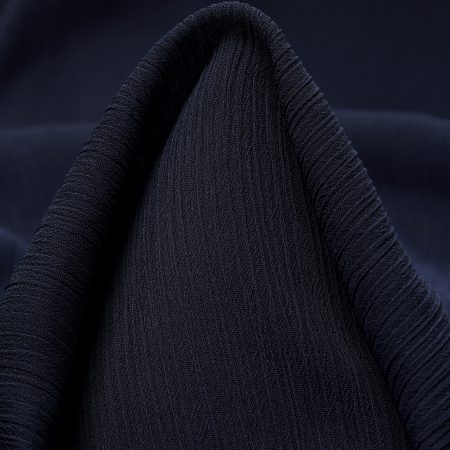 Chiffon, Crêpe, Wrinkly, Midnight Blue