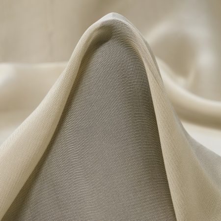 Chiffon, Silk, Viscose, White Onyx