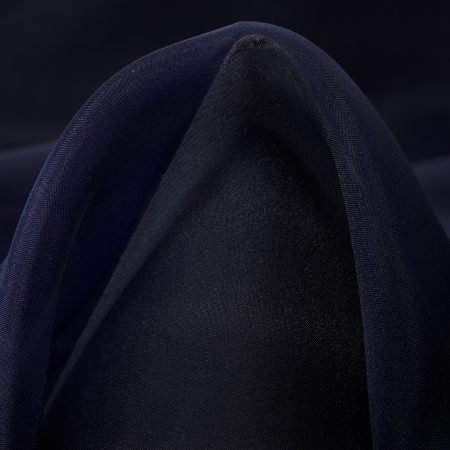 Organza, Silk, Midnight Blue