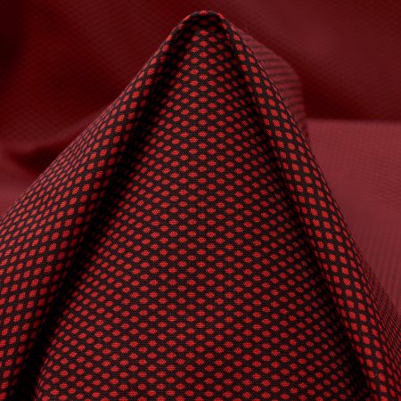 Lining, Cotton Blend, Stripes, Savvy Red&Raven Black