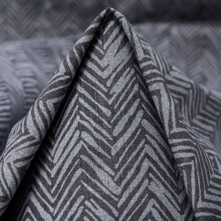 Cotton Blend, Herringbone, Citadel&Charcoal Gray