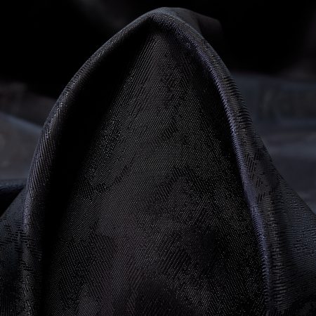 Jacquard, Viscose, Tone on Tone, Raven Black