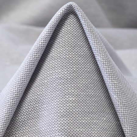 Jersey, Piqué, Cotton, Silver