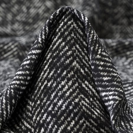 Viscose, Printed, Anthracite&Fog