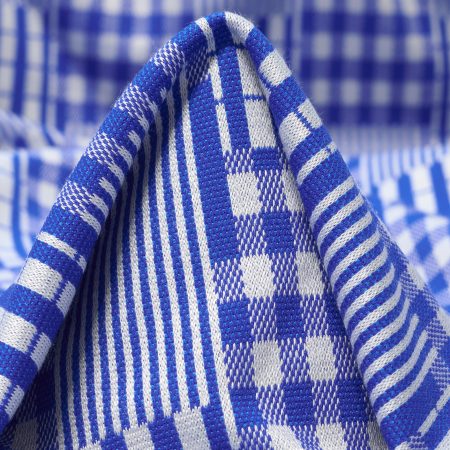 Jersey, Jacquard, Viscose, Brilliant White&Lapis Blue