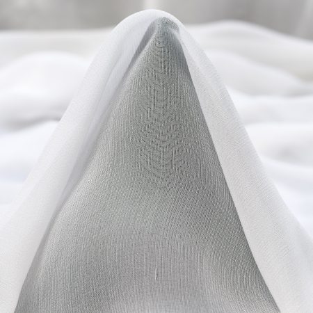 Chiffon, Silk, Brilliant White