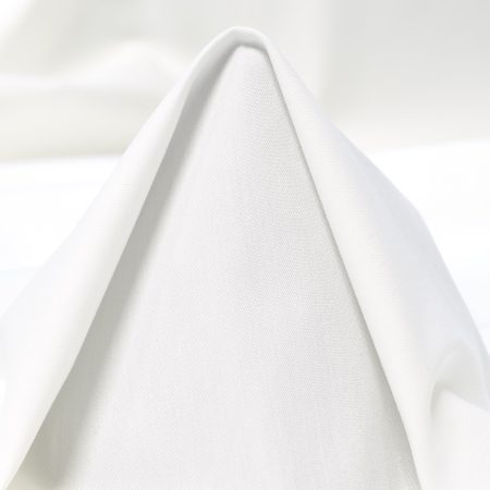 Poplin, Cotton, Elastic, Brilliant White