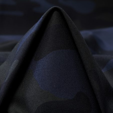 Twill, Cotton, Camouflage, Vintage Indigo&Agave Green