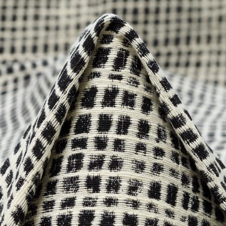 Jacquard, Cotton, Raven Black&Snow White