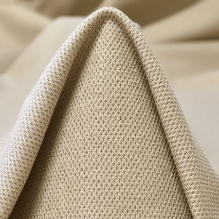 Jersey, Piqué, Cotton, Oyster Gray