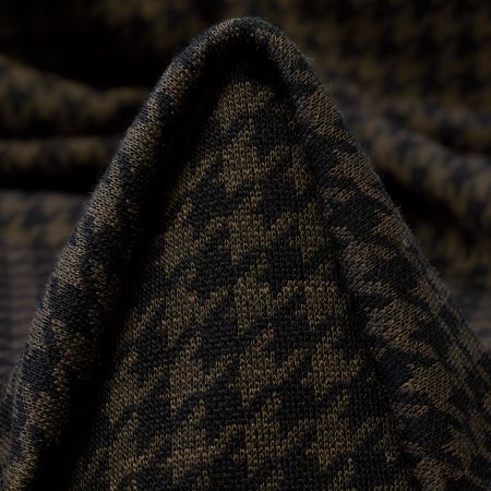 Jersey, Jacquard, Wool Blend, Coffee Quartz&Jet Black