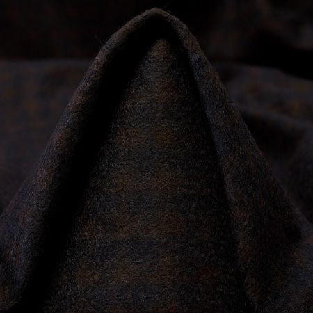 Jersey, Wool Blend, Check, Cocoa