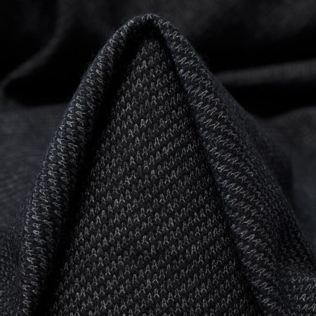Jersey, Double, Wool Blend, Blackened Pearl