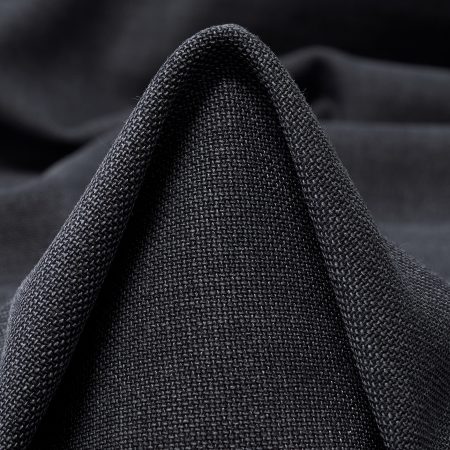 Crêpe, Virgin Wool, Elastic, Blackened Pearl