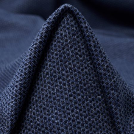 Jersey, Jacquard, Cotton Blend, Nightshadow Blue