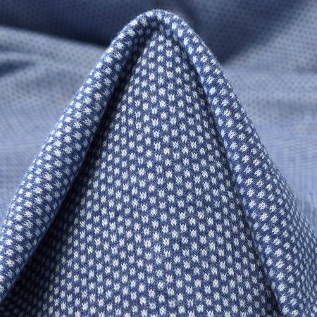 Jersey, Jacquard, Cotton Blend, Colony Blue