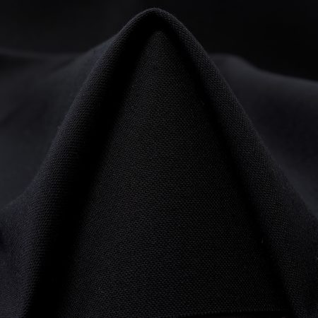 Twill, Cotton, Elastic, Raven Black