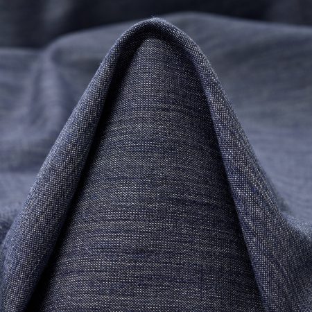 Virgin Wool, Cotton, Melange, Nightshadow Blue