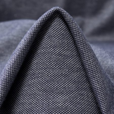 Double, Jersey, Cotton, True Navy