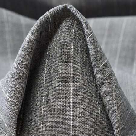 Linen, Wool Blend, Pinstripes, Mockingbird