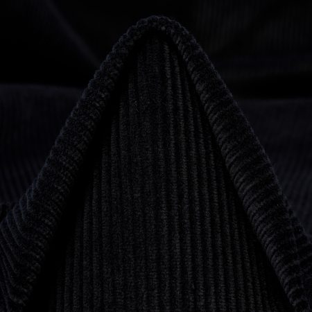 Corduroy, Cotton, Elastic, Raven Black