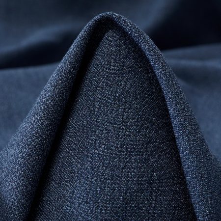 Cool Wool, Viscose Blend, Elastic, China Blue