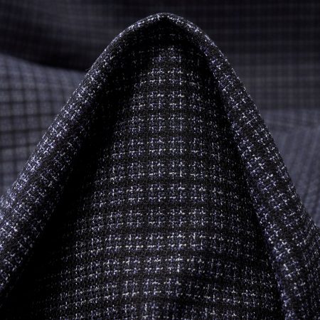 Jacquard, Wool, Viscose, Blackened Pearl