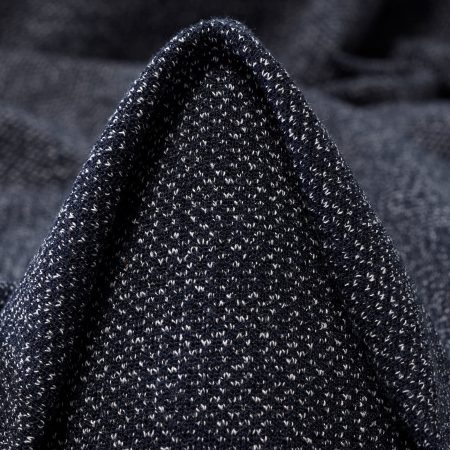 Jersey, Jacquard, Viscose Blend, Black Iris