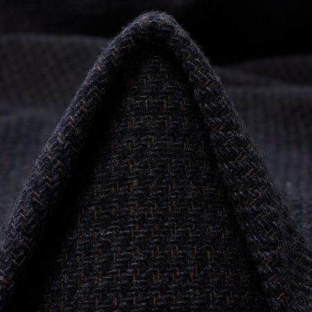 Twill, Wool Blend, Black Sand