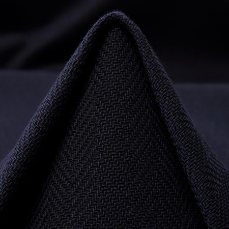 Cotton, Herringbone, Raven Black