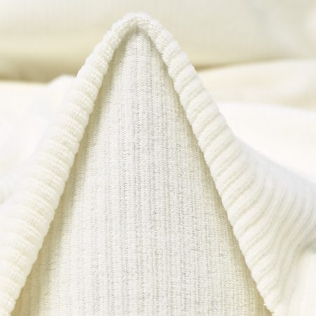 Rib Jersey, Cotton, Lucent White