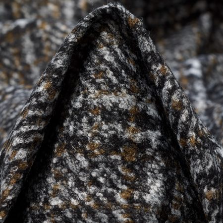 Jersey, Jacquard, Wool Blend, Dark Shadow