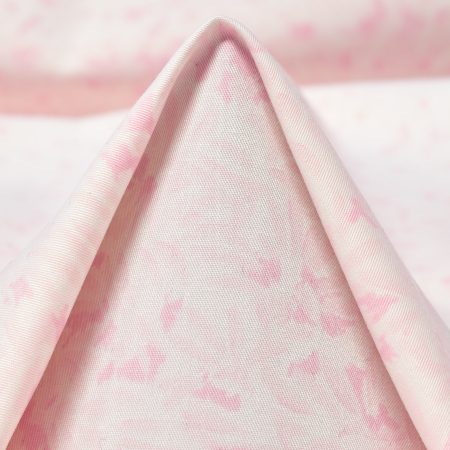 Twill, Cotton, Printed, Blushing Bride&Lucent White