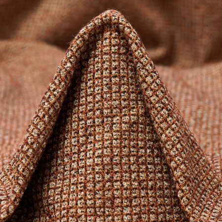 Crêpe, Wool Blend, Micro Design, Dusted Clay