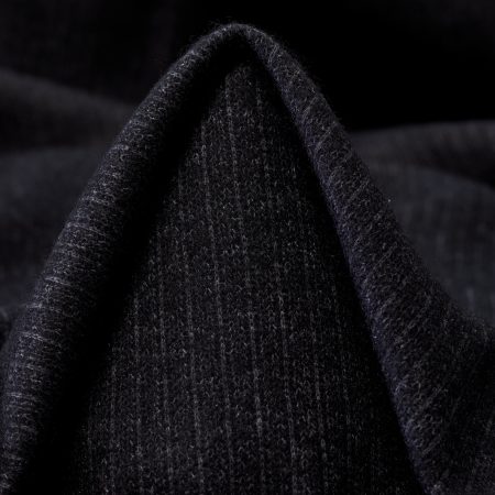 Rib Jersey, Wool Blend, Pinstripes, Black Ink