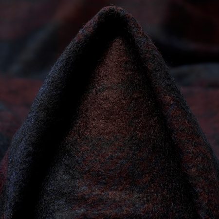 Jersey, Wool Blend, Brushed, Ruby Wine&Deep Cobalt