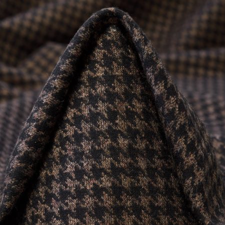 Jersey, Jacquard, Viscose Blend, Toffee&Raven Black